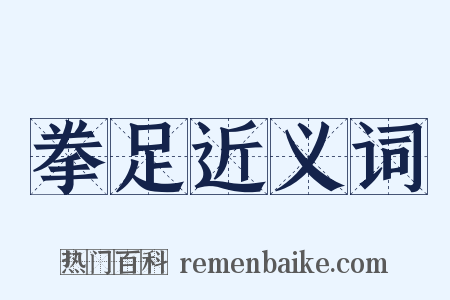 拳足近义词是什么意思的图片